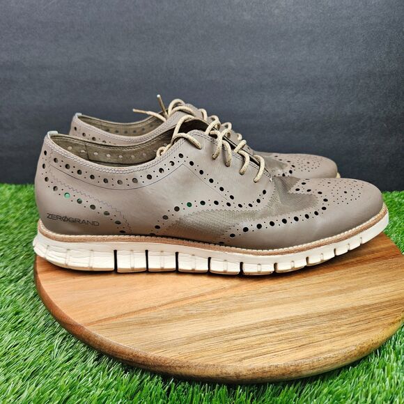 Cole Haan Zerogrand Wingtip Oxford Shoes Leather Brown Mens Size 11.5 M C14006 main image 10